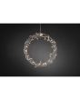 Krans metall 48 varmvit LED 45cm silver