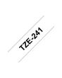 Tape BROTHER TZE241 18mm svart på vit