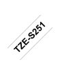 Tape BROTHER TZES251 24mm svart på vit