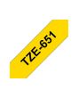 Tape BROTHER TZE651 24mm svart på gul