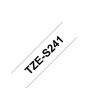 Tape BROTHER TZES241 18mm svart på vit