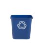 Papperskorg RUBBERMAID blå 26,6L