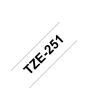 Tape BROTHER TZE251 24mm svart på vit