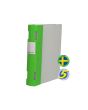 Gaffelpärm KEBAergo A4 55mm lime/neutral