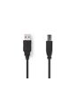 Kabel NEDIS USB 2.0 A-B 1m svart