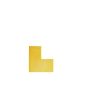 Golvmarkering L-form gul 10/FP