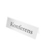 Hållare bordsskylt transparent 40x150mm