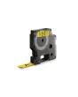 Tape DYMO D1 12mm svart på gul