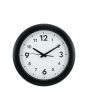 Väggur ALBA Easytime Ø30cm svart