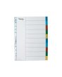 Plastregister LYRECO A4 10-flik otryckta