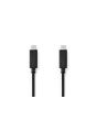Kabel NEDIS USB-C - USB-C 1m svart