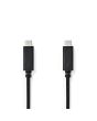 Kabel NEDIS USB-C - USB-C 2m svart
