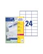 Etikett AVERY LASER  70x36mm 2400/FP