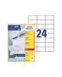 Etikett AVERY LASER  70x37mm 2400/FP