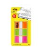 Index POST-IT Neon orange, lime, grön, rosa