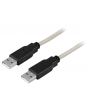 Kabel DELTACO USB 2.0 A-A 3m grå/svart