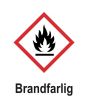 Skylt Brandfarlig A5 plast